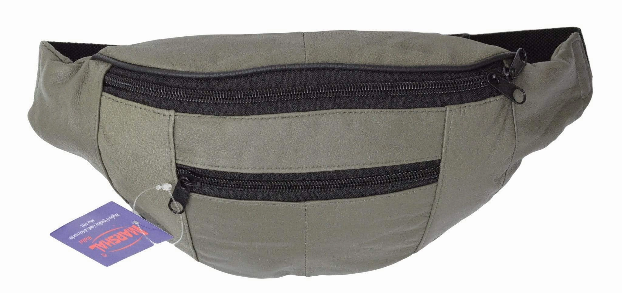 Genuine Leather Fanny Pack Pouch Waist Bag Slim Design Many Colors 006C (C) Special Deal Frenzy Hot Sale Alert