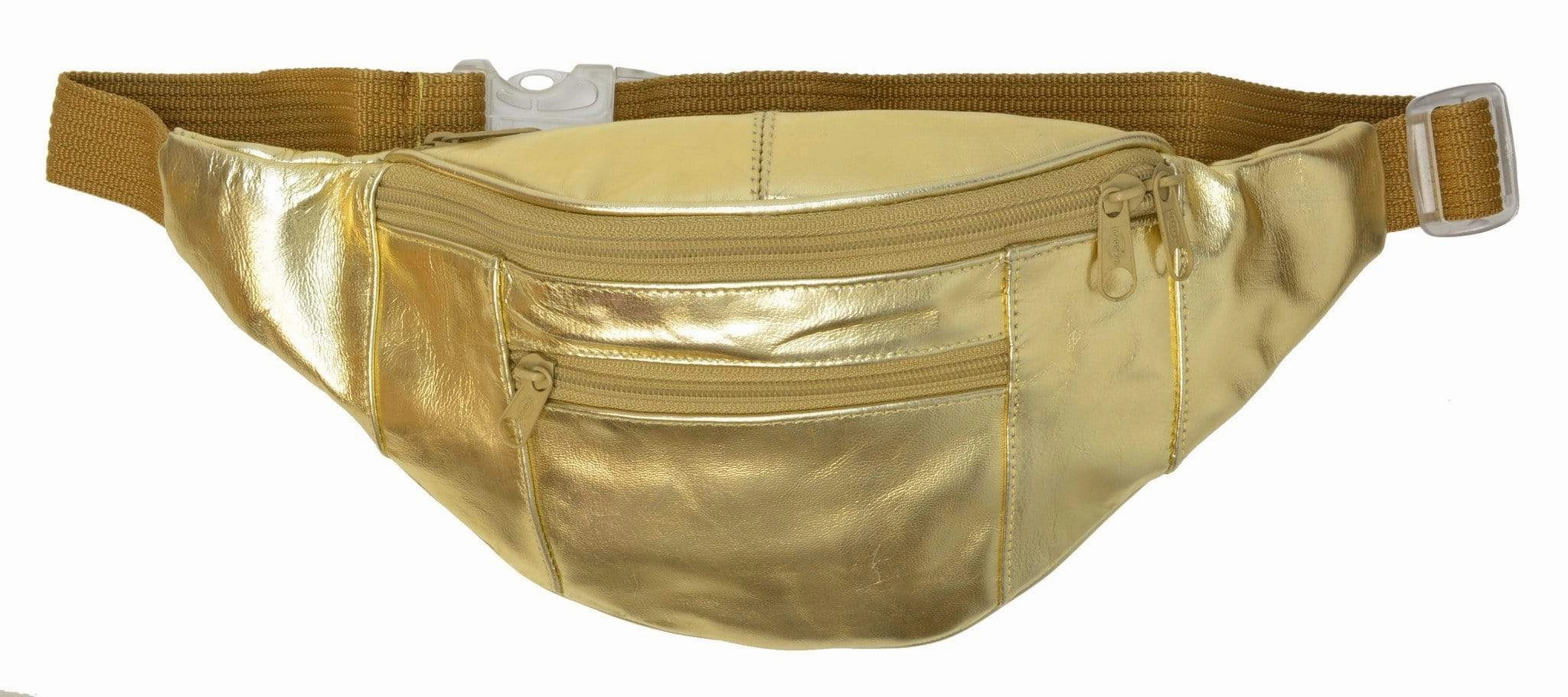 Genuine Leather Fanny Pack Pouch Waist Bag Slim Design Many Colors 006C (C) Today Only Savings Shop Grab Now