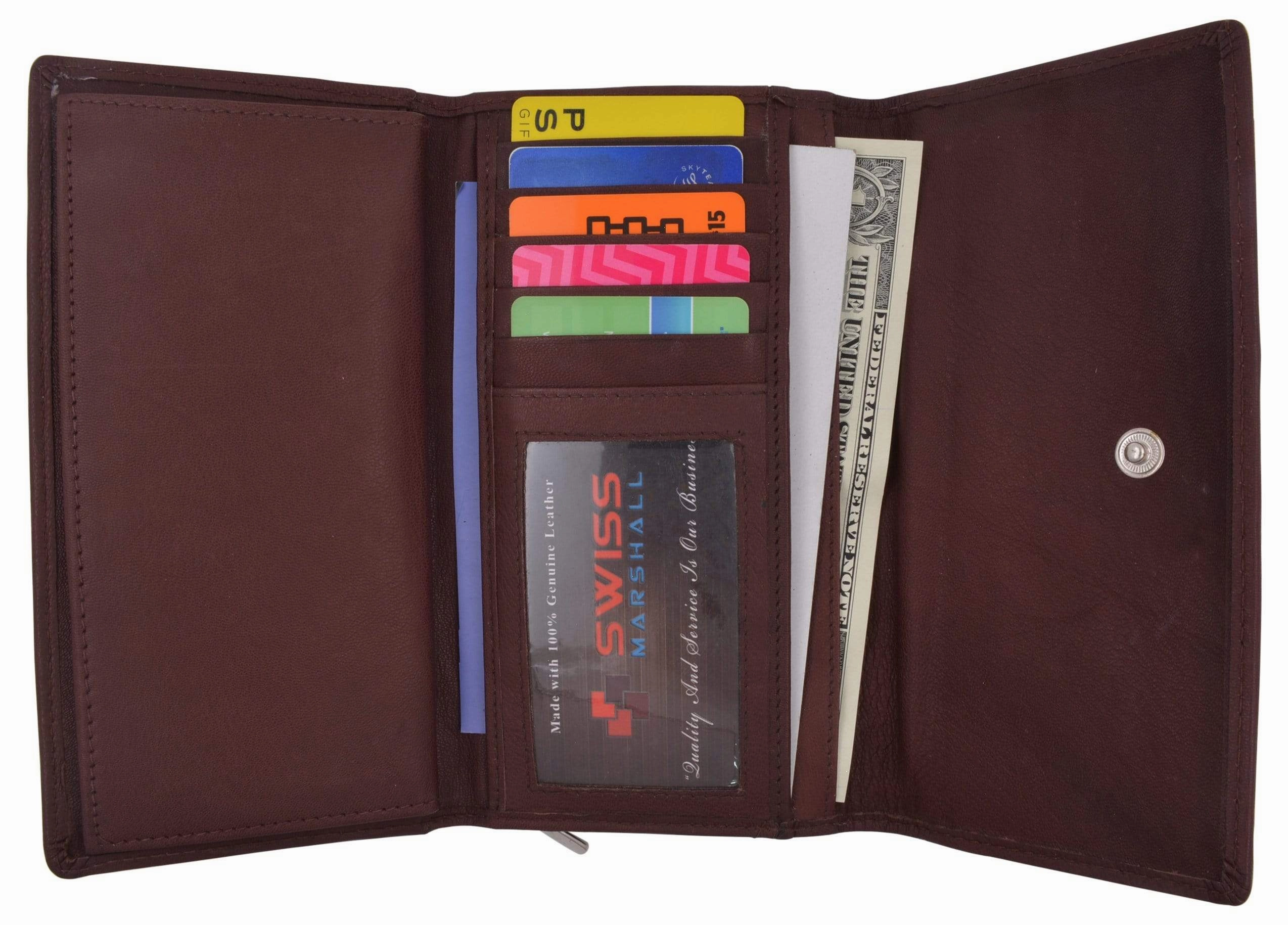 Clearance Steal Today Limited Time Sale Genuine Leather Ladies Large Clutch Checkbook Holder Fashion Purse Wallet