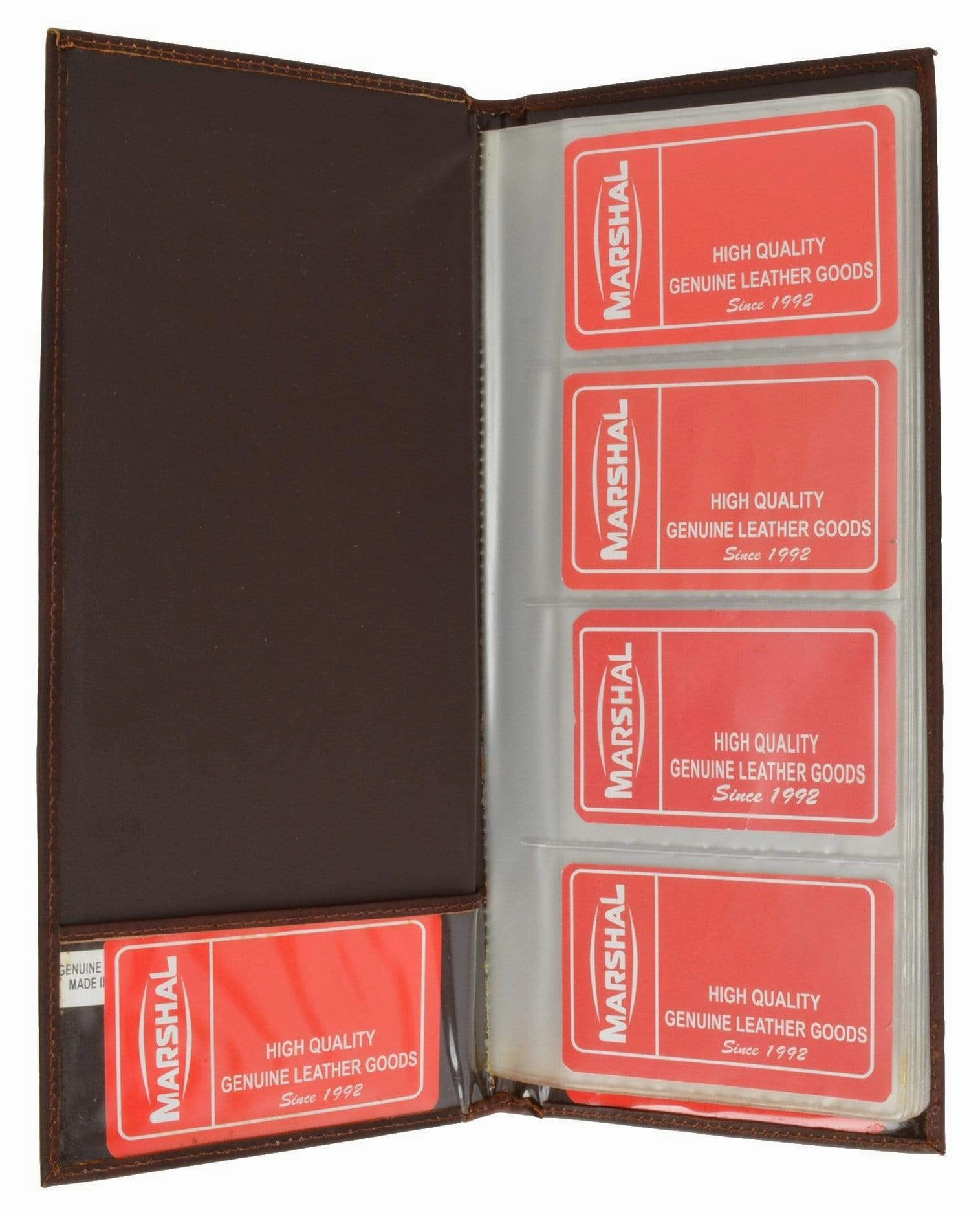 Instant Savings Deal Hot Offer Event Genuine Leather Large Business Card Holder Book Organizer Office Executives 4570 Cf (C)