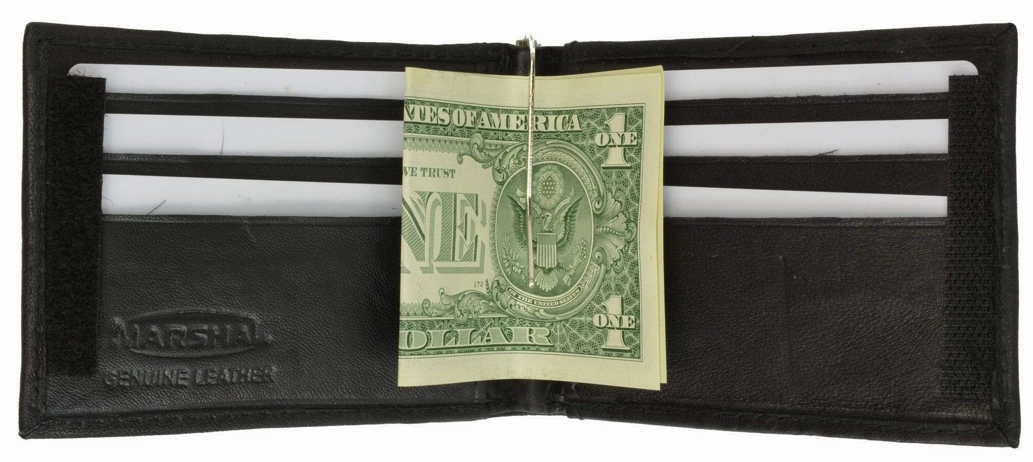Genuine Leather Mens Cash Clip Wallet With Id Window 1562 (C) Shop the Savings Now Limited Stock Deals