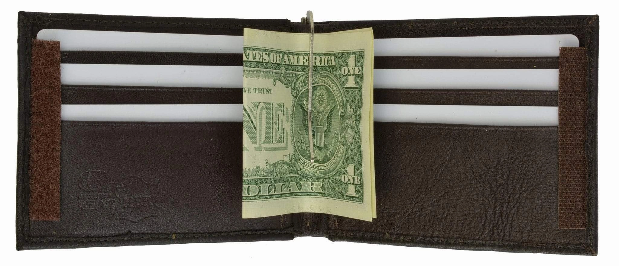 Shop Grab Now Genuine Leather Mens Cash Clip Wallet With Id Window 1562 (C)