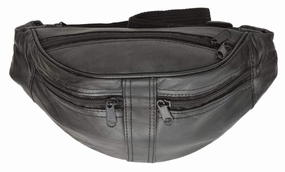 Limited Stock Alert Genuine Leather Slim Waist Pouch, Fanny Pack, Unisex Design 001 (C)
