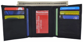 Hot Pick Online Genuine Leather Trifold Lambskin Wallet With Center Id Window 55