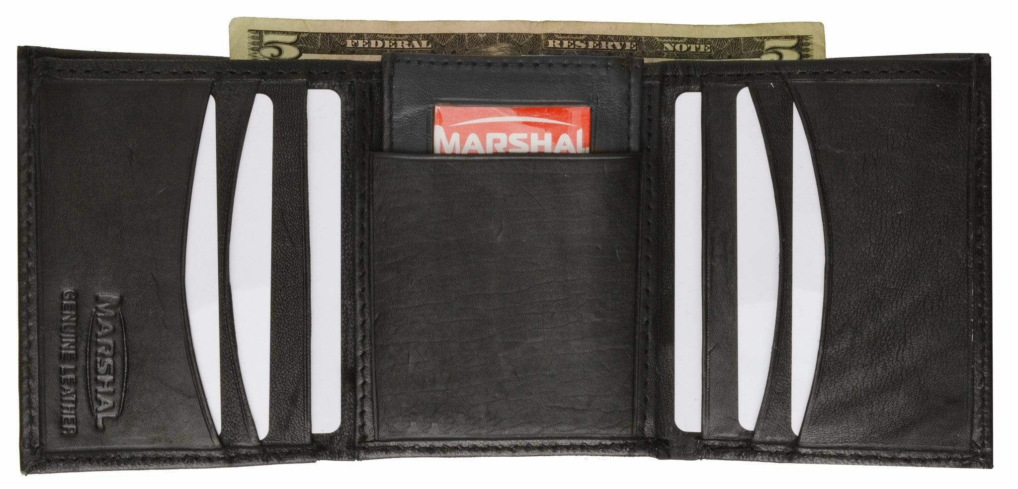Genuine Leather Trifold W/Removable Id Holder Mens Wallet 2955 Limited Edition Offer