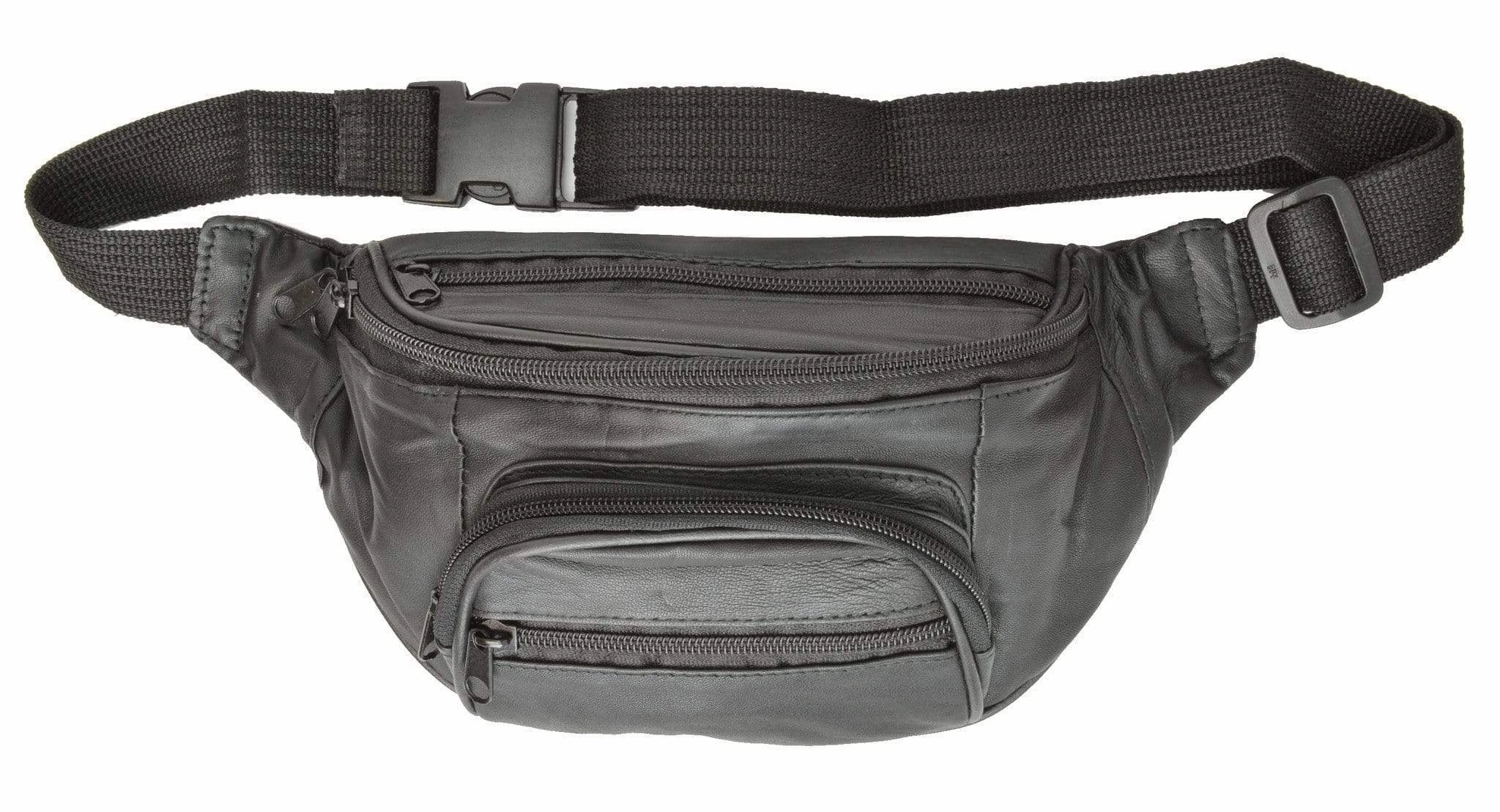 Genuine Leather Waist Bag Fanny Pack For Travel Hiking 202 (C) Flash Sale Alert Now