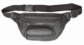 Genuine Leather Waist Bag Fanny Pack For Travel Hiking 202 (C) Flash Sale Alert Now