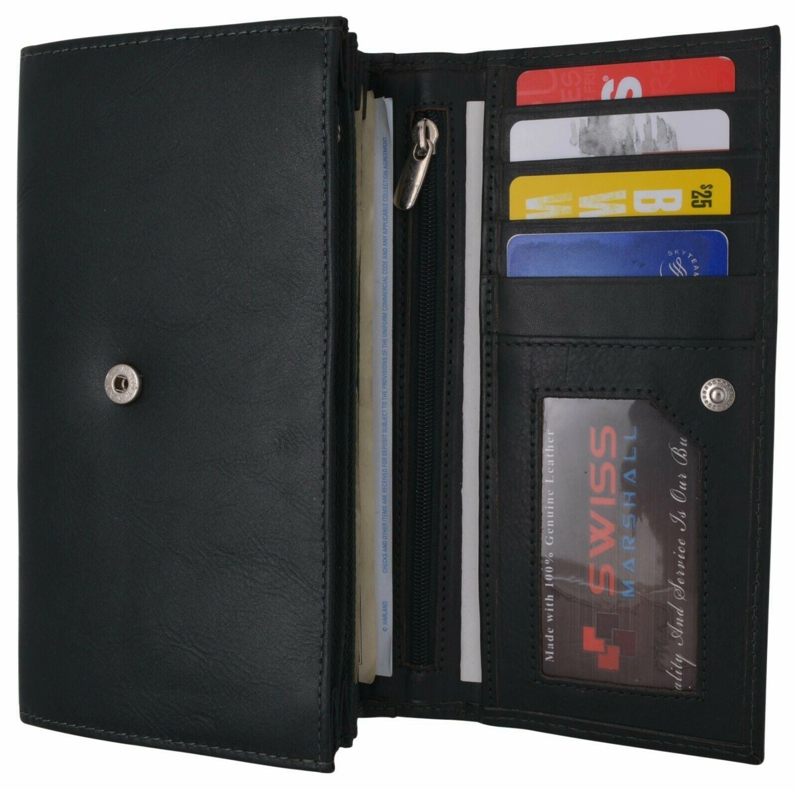Steal Todays Offer New Arrival Discount Genuine Leather Wallets For Women'S Ladies Wallet Clutch Accordion Rfid Blocking