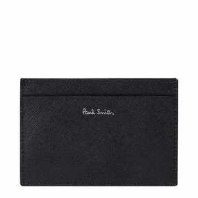Limited Time Sale Hot Offer Frenzy Paul Smith 'Mini Blur' Print Leather Card Holder Black