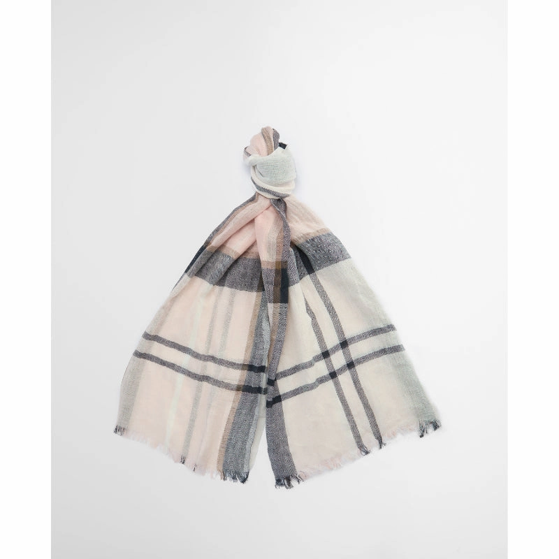 Exclusive Online Deal Barbour Abigail Ladies Tartan Scarf - Primrose Safari Tartan