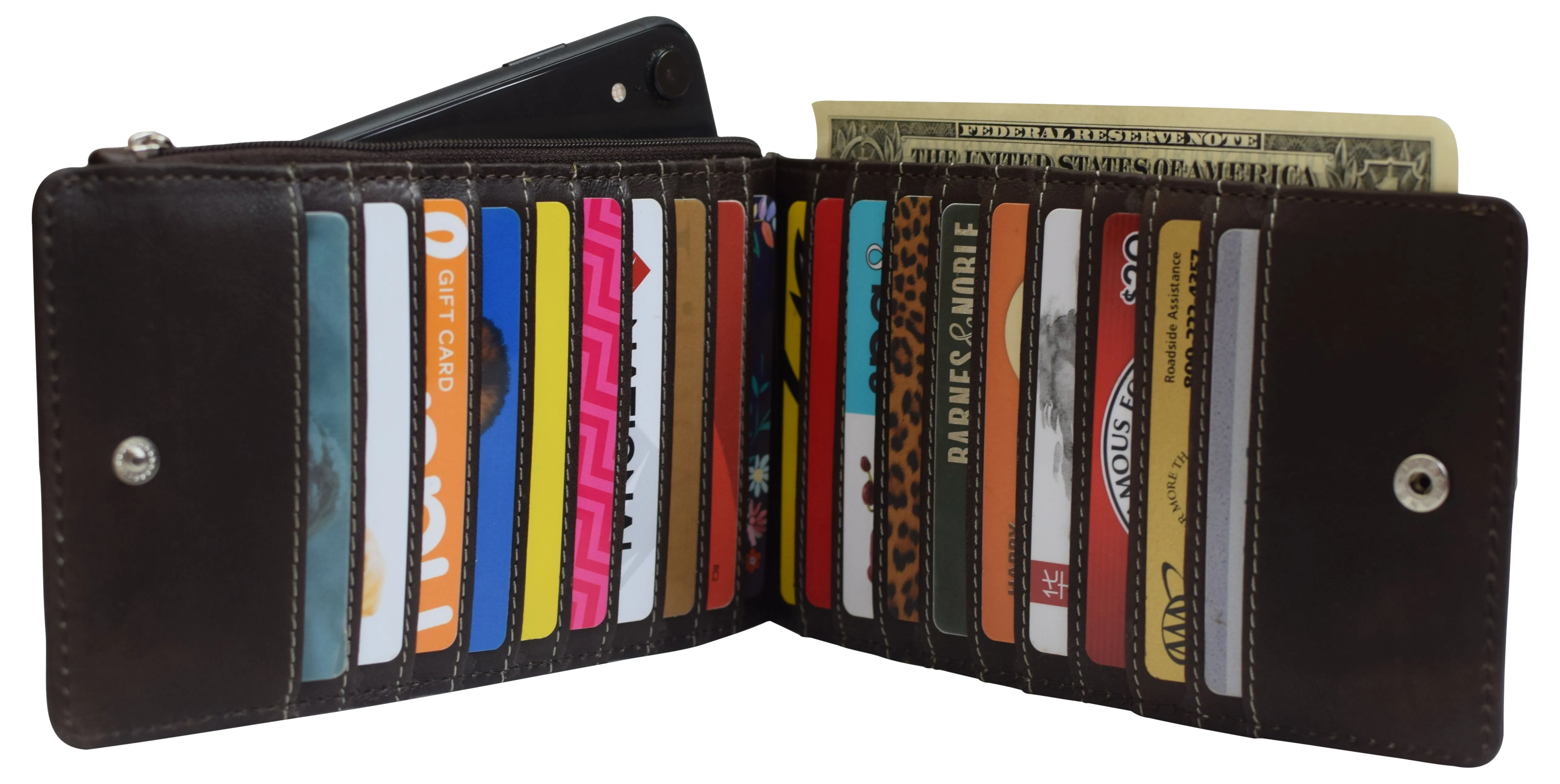 Dont Miss This Steal Wallet For Women Rfid Blocking Genuine Leather Multi Card Organizer With Zipper Pocket
