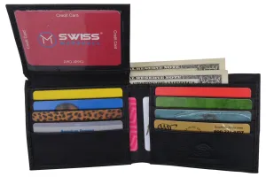 Men'S Rfid Blocking Premium Leather Classic Bifold 2 Id Card Holder Wallet With Gift Box Dont Miss Out Deal Frenzy Today