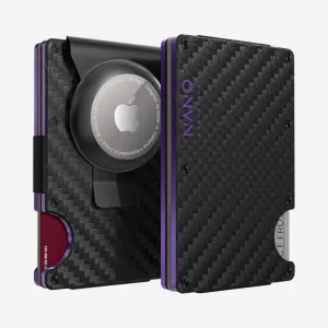 Mega Sale Now Biggest Savings Now 001 Airtag Money Clip Wallet (Stealth Black/Nebula Purple)