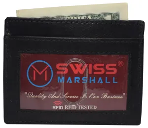 Hot Pick of the Day Flash Deal Alert Rfid Blocking Front Pocket Slim Leather Bifold Wallet Credit Card Case Holder Id Window