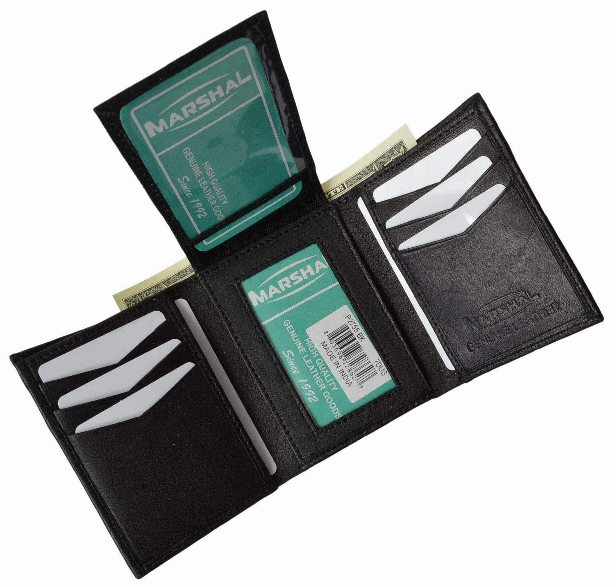 Men'S Premium Leather Flip Up Id Wallet P 2755 (C) Instant Discount Limited Edition Offer