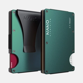 Personalised Money Clip Wallet (Racing Green) Instant Savings Inside Clearance Event Alert