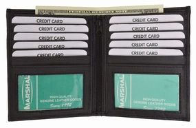 Premium Lambskin Leather Bifold European Hipster Credit Card Wallet P 1502 (C) Mega Sale Now