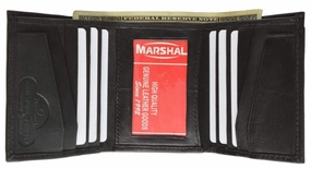Special Price Today Mens Genuine Leather Trifold Id Window Vertical Card Slots Wallet 1855 Cf