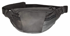 Leather Fanny Pack Waist Bag Cellphone Pouch Leather Flap Adjustable Waist Strap 002 (C) Special Online Offer Instant Hot Deal