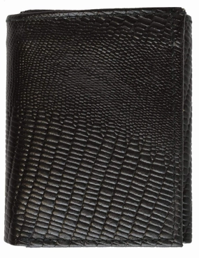 Special Online Offer Big Savings Event Mens Genuine Leather Trifold Simulated Snake Skin Print Wallet 71055 Sn