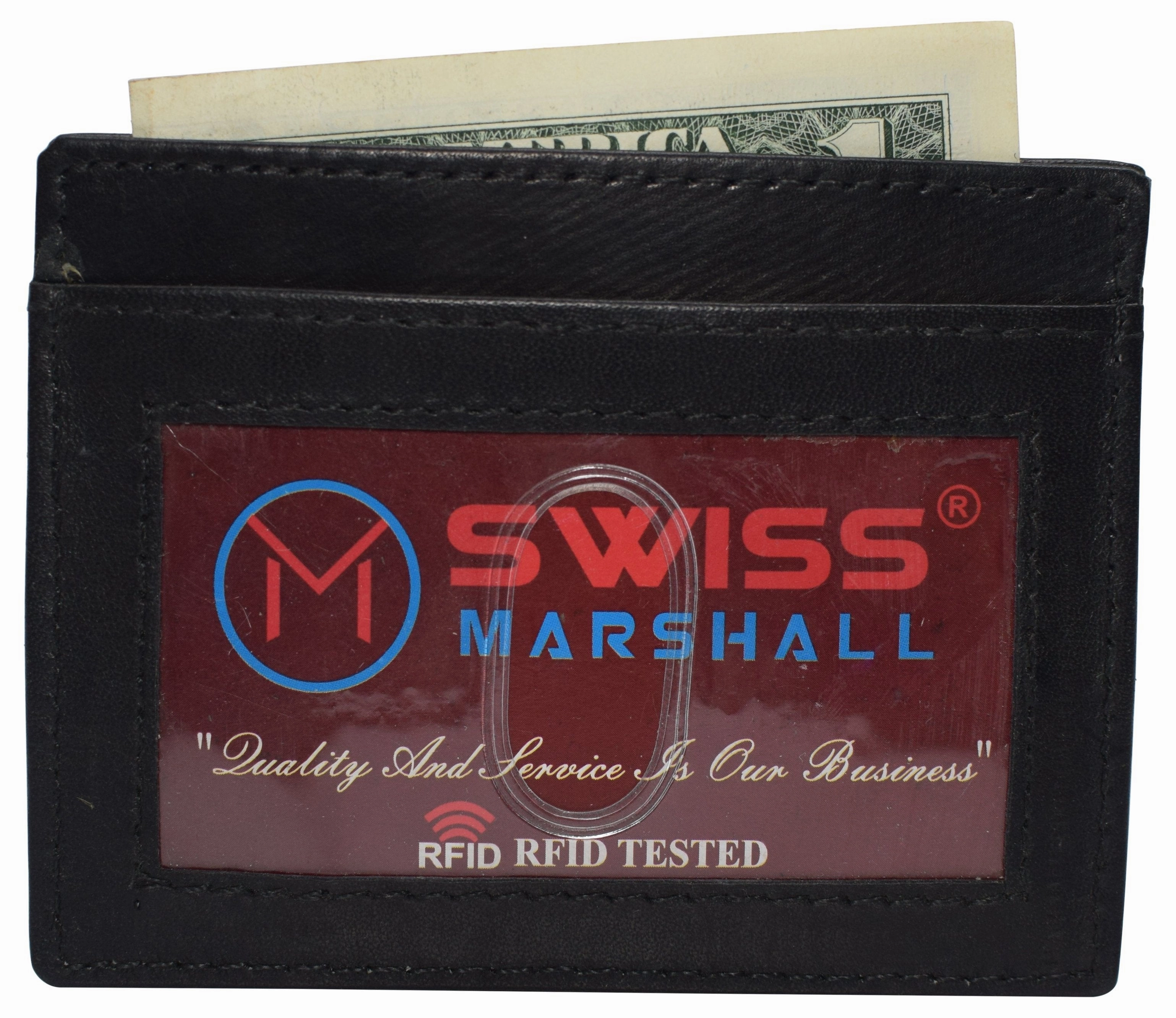 Hot Pick of the Day Flash Deal Alert Rfid Blocking Front Pocket Slim Leather Bifold Wallet Credit Card Case Holder Id Window