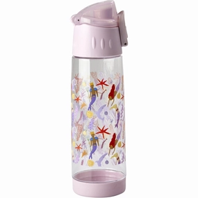 Rice Plastic Kids Drinking Bottle With Mermaid Print - Lavender - 500 Ml Exclusive Online Discount Dont Miss This Deal