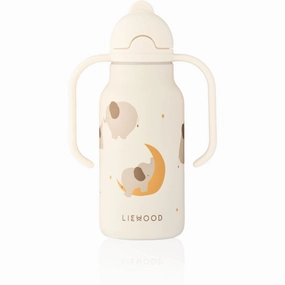 Shop the Best Deals Liewood Elephant / Creme De La Creme Kimmie Water Bottle 250 Ml