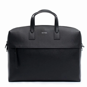 Paul Smith Leather Bag Double Zip Black Best Price Today