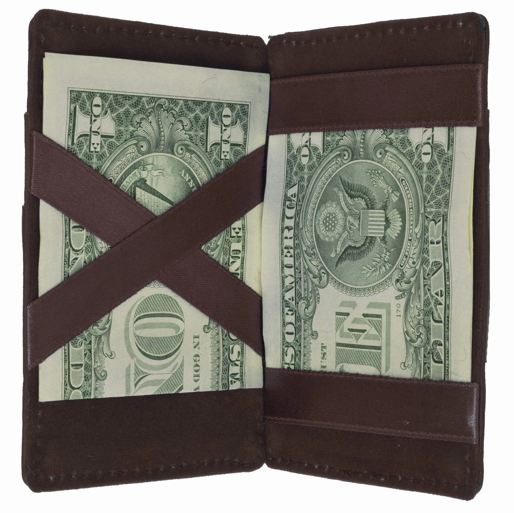 Instant Discount Trending Savings Now Small Genuine Leather Mens Magic Card Holder Wallet 1420 (C)