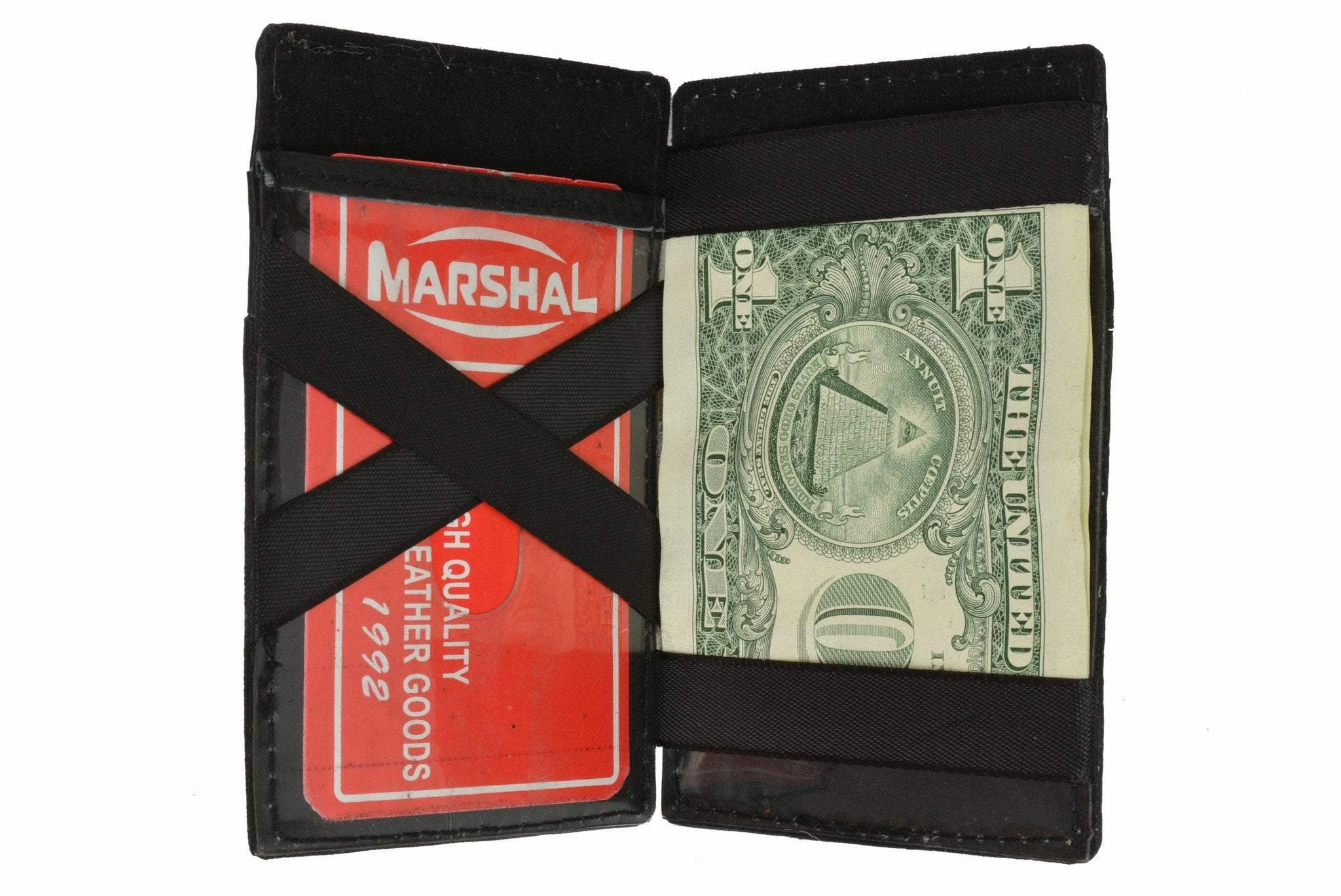Small Genuine Leather Mens Magic Card Holder Wallet 1420 (C) Hot Offer Event Exclusive Savings Event