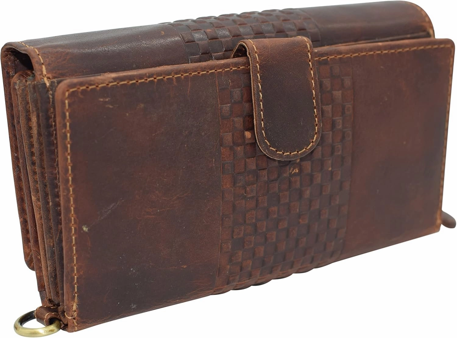 Vintage Leather Women'S Wallet Large Capacity Clutch Purse Smartphone Hand Wristlet Credit Card Holder Rfid Blocking Wallets For Women (Brown Rhu) Shop Save Big Best Deal Today