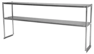 Green World - TSOS-6R  - Double Overshelf, 72-1/2??W x 12-3/4??D x 30-7/8??H (overall), 18/304 stainless steel, for PUR-72, TUR-72SD, MUR-72, EUR-72, PST-72, TST-72, MST-72, EST-72, PWR-72, TWR-72, NSF