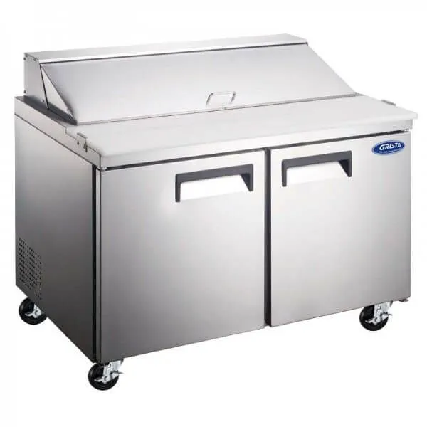 Grista - GRSL-2D/60, Salad Sandwich Prep Table - 2 Door, 15.5 Cu. Ft., 60 In