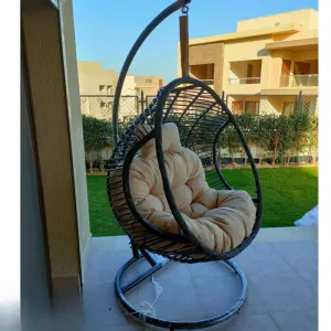 Hanging Chair in Black from Miden Home OS-331-W