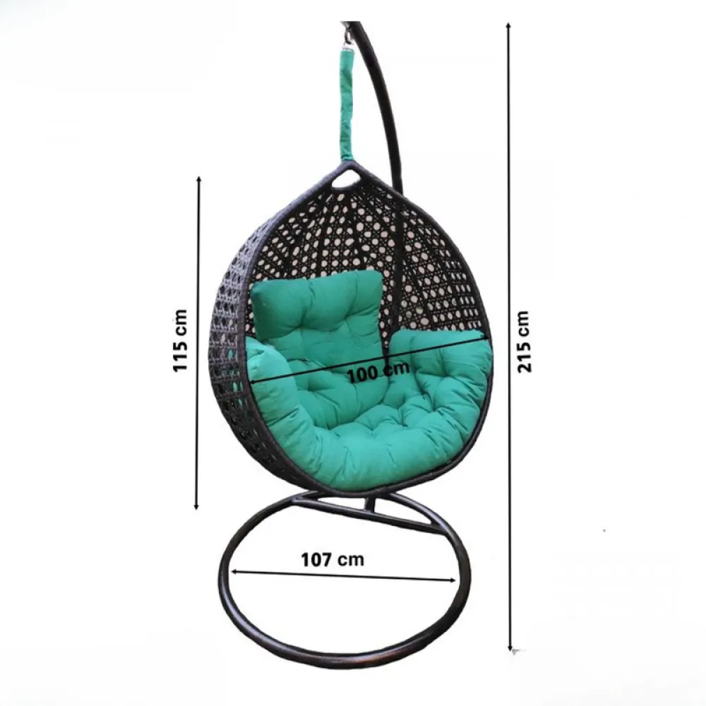 Hanging Chair in Black from Miden Home OS-Sw-010-W