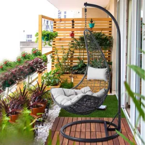 Hanging Chair in Black from Miden Home OS-Sw-021-W