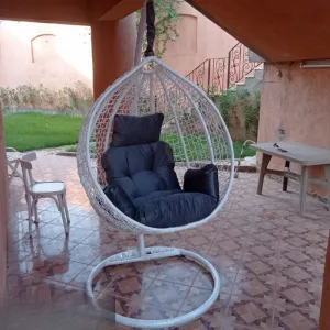 Hanging Chair in White from Miden Home OS-TOK-018-W