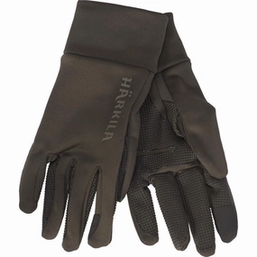 Harkila Power Stretch Polartec Gloves - Shadow Brown Special Deals Online