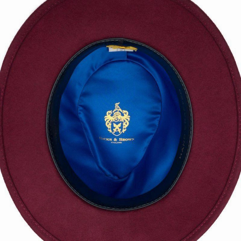 Today Only Discount Alert Price Slash Today Hicks & Brown Chelsworth Coque & Pheasant Fedora - Maroon
