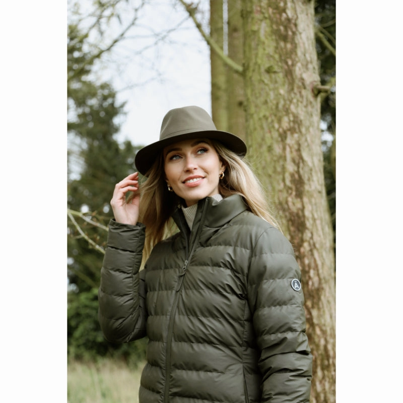 Hot Discount Deal Limited Offer Alert Hicks & Brown Darsham Wax Fedora Hat - Olive