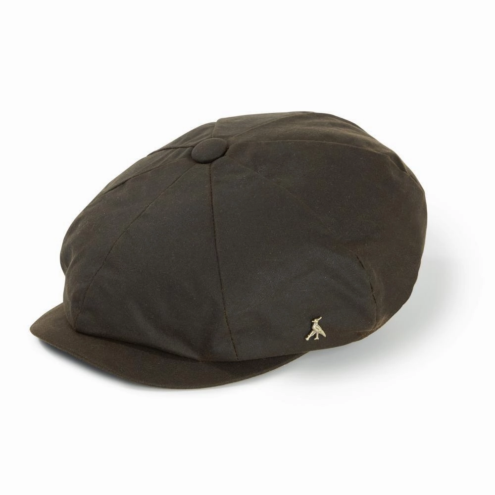Hicks & Brown Hengrave Bakerboy Wax Cap - Olive Grab Your Deal Today Trending Now Discount