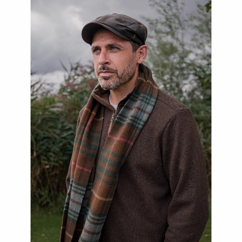 Hicks & Brown Hengrave Bakerboy Wax Cap - Olive Dont Miss This Offer Limited Time Hot Deal