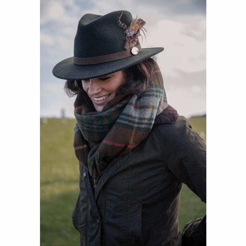 Online Exclusive Deal Hicks & Brown Suffolk Bronze Feather Fedora Hat - Brown