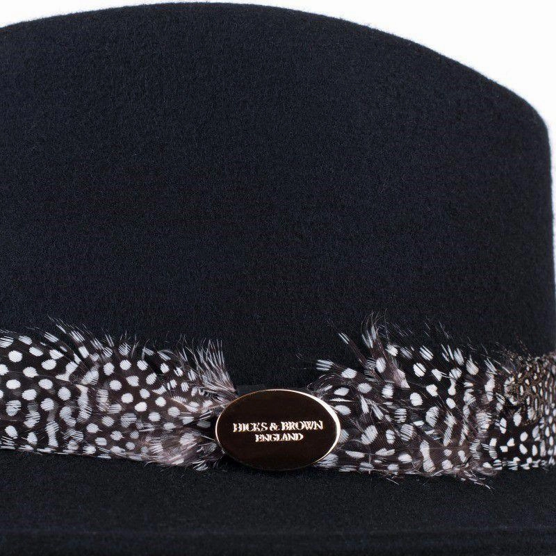 Hicks & Brown Suffolk Guinea Wrap Fedora Hat - Black Mega Hot Offer Trending Savings Now