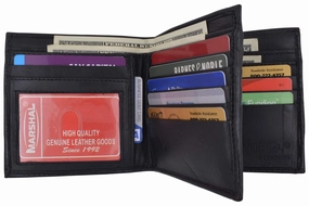 Hot Pick Deal Hipster Genuine Leather Bifold Middle Id Flap Wallet 1501