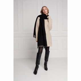 Trending Now Offer Trending Today Steal Holland Cooper Chelsea Ladies Scarf - Black