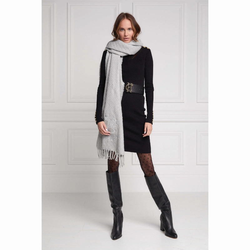 Holland Cooper Chelsea Ladies Scarf - Grey Marl Trending Hot Picks Big Savings Today