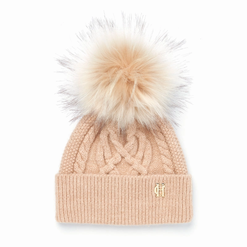Hot Sale Frenzy Hot Item Clearance Holland Cooper Cortina Ladies Bobble Hat - Camel Champagne