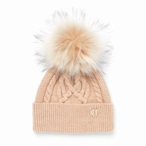 Hot Sale Frenzy Hot Item Clearance Holland Cooper Cortina Ladies Bobble Hat - Camel Champagne