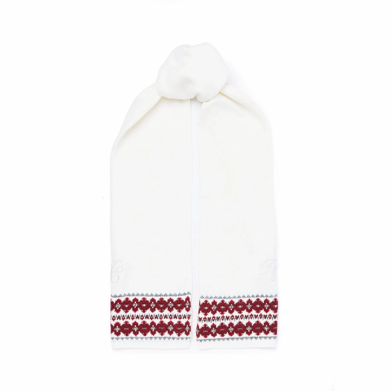 Deal of the Day Dont Miss Out Holland Cooper Jennifer Fairisle Ladies Scarf - Natural